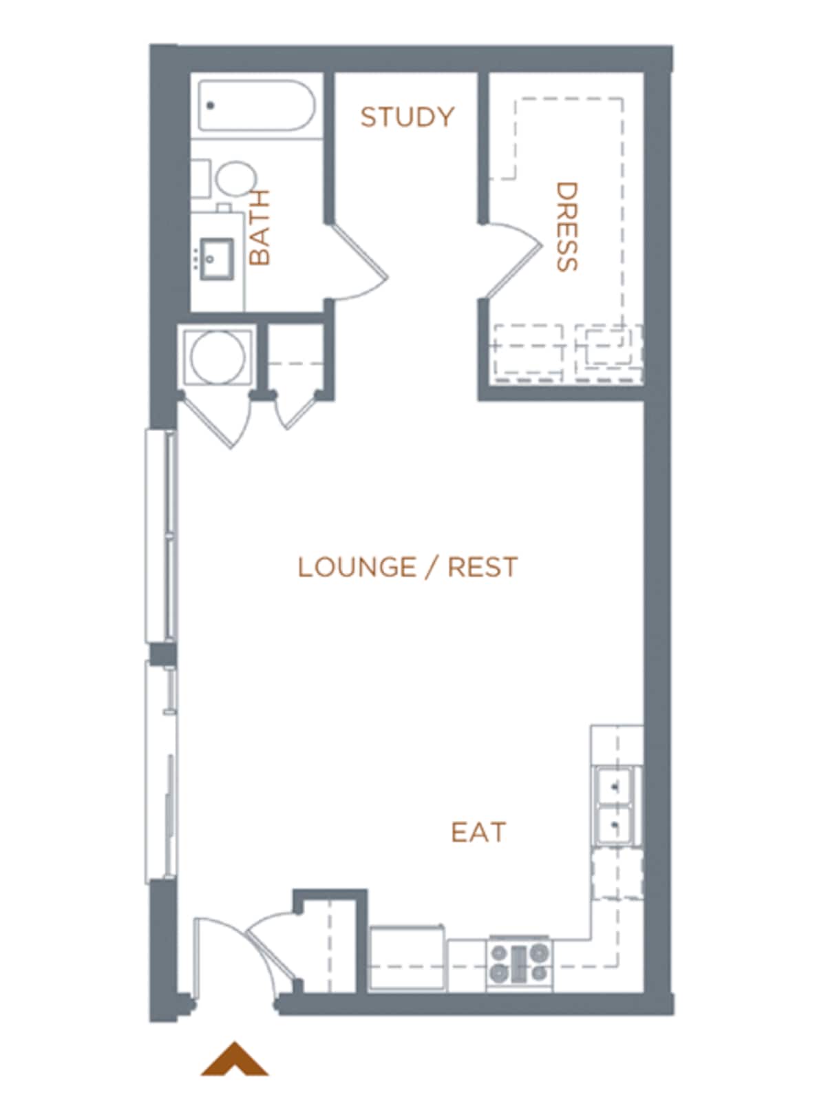 Floorplan diagram for Alloy III, showing Studio