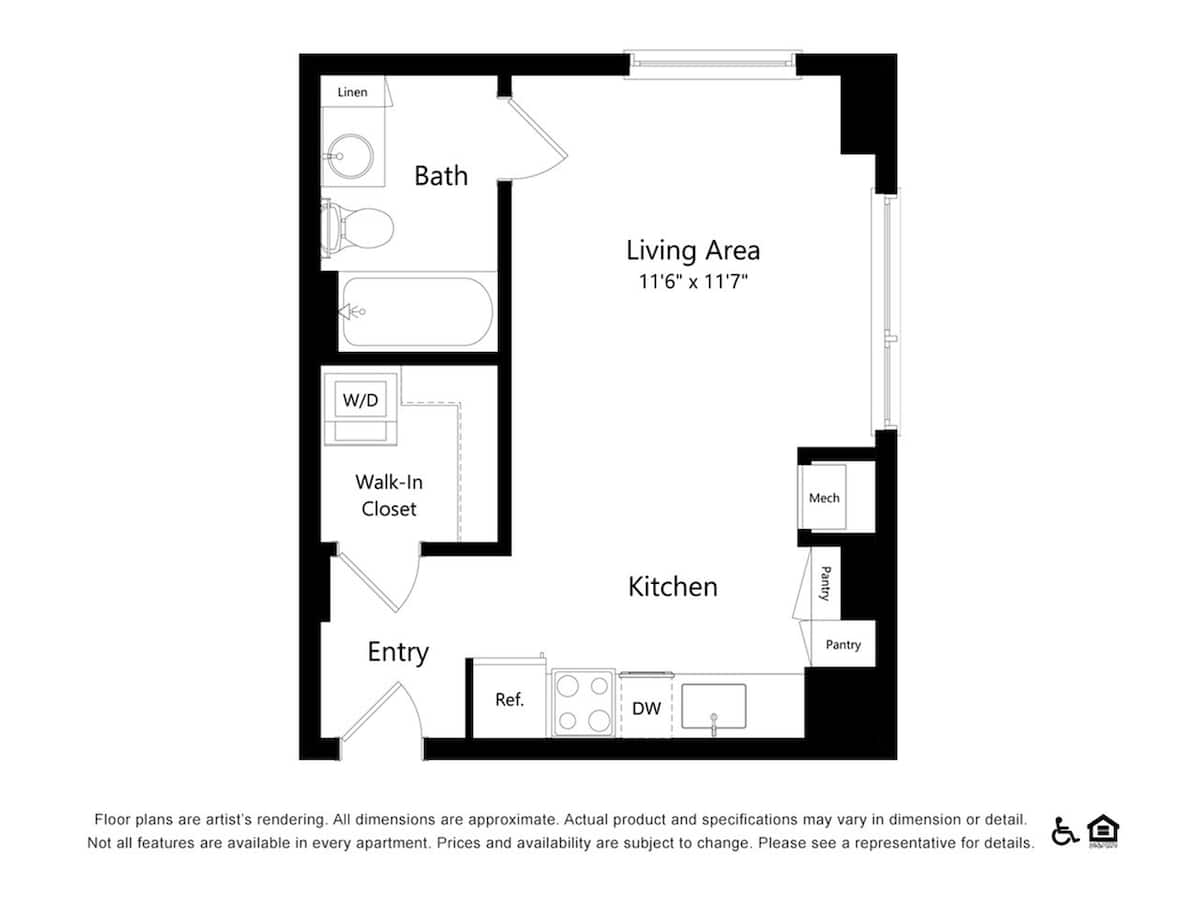 Floorplan diagram for S6, showing Studio