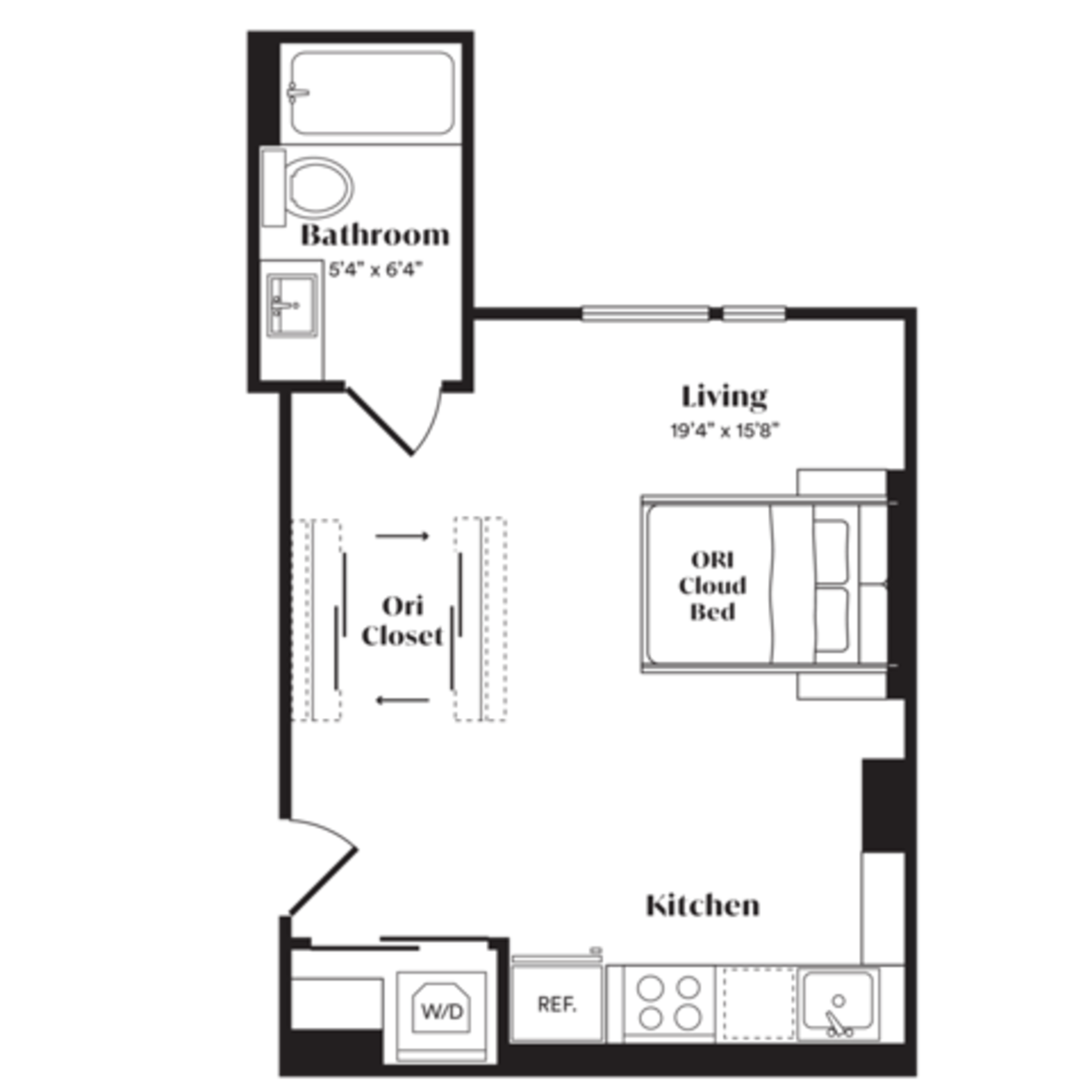 Floorplan diagram for S3, showing Studio