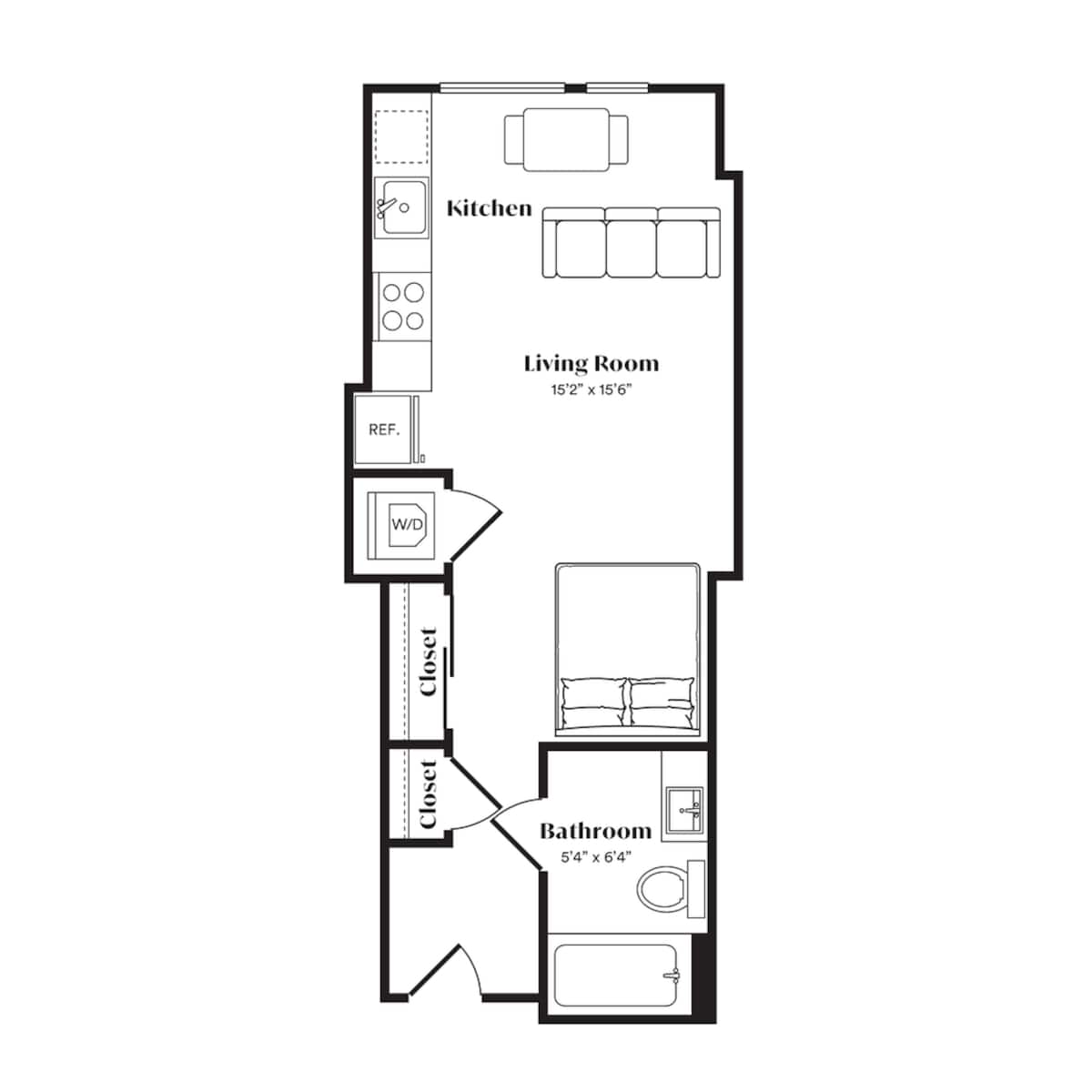 Floorplan diagram for S4, showing Studio