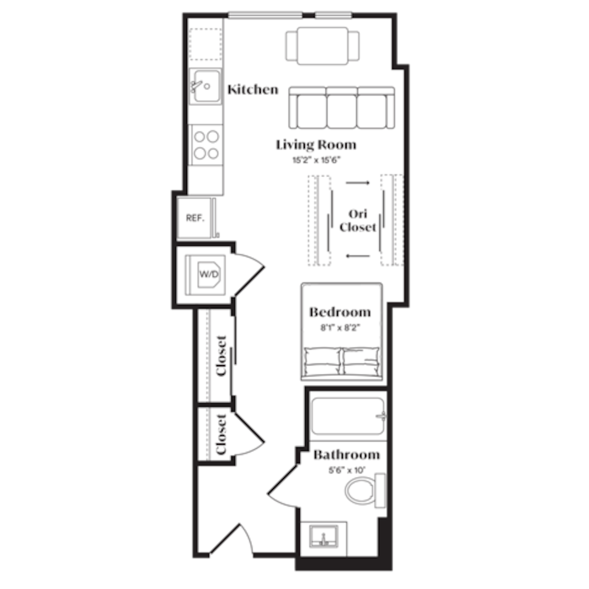 Floorplan diagram for S4A, showing Studio