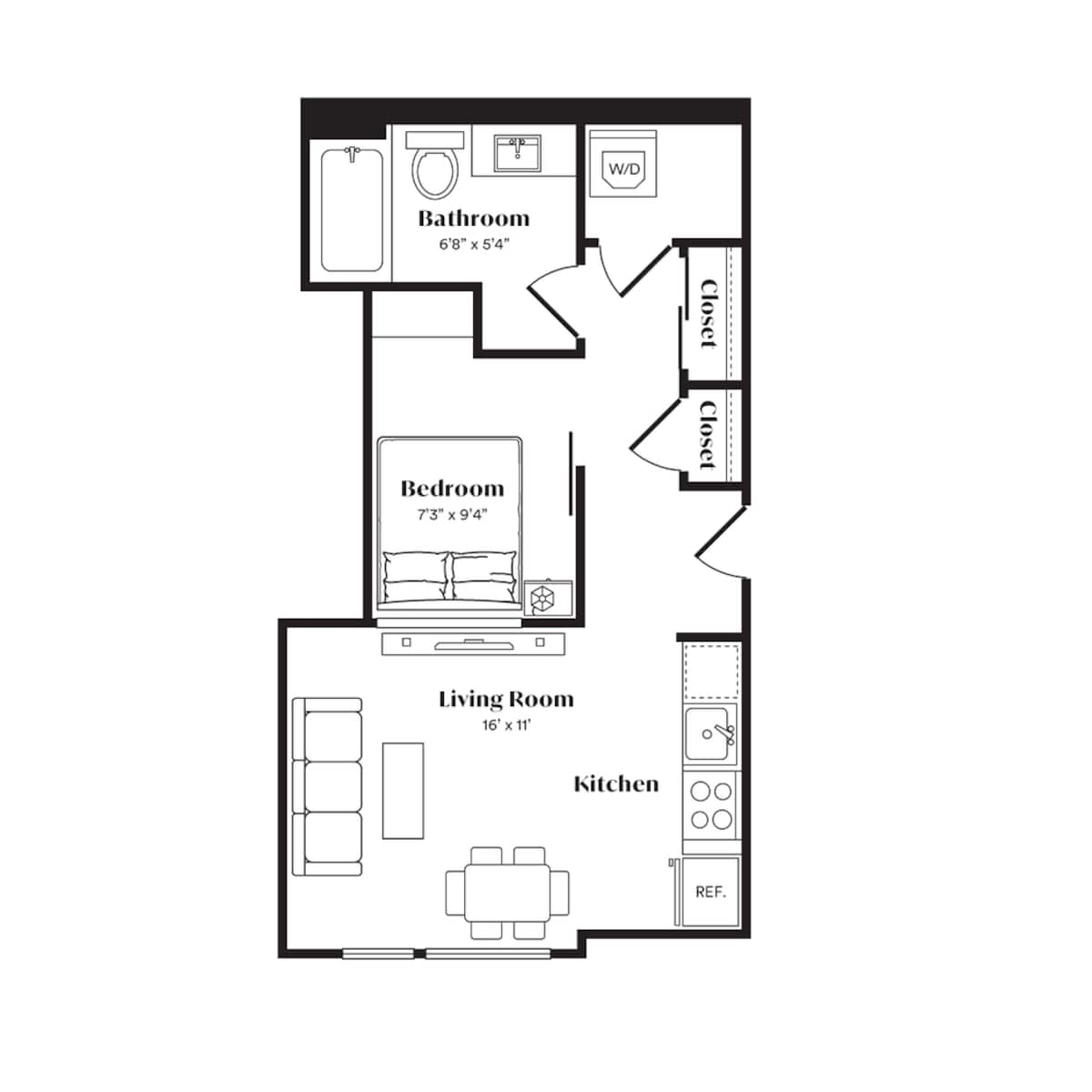 Floorplan diagram for S6, showing Studio