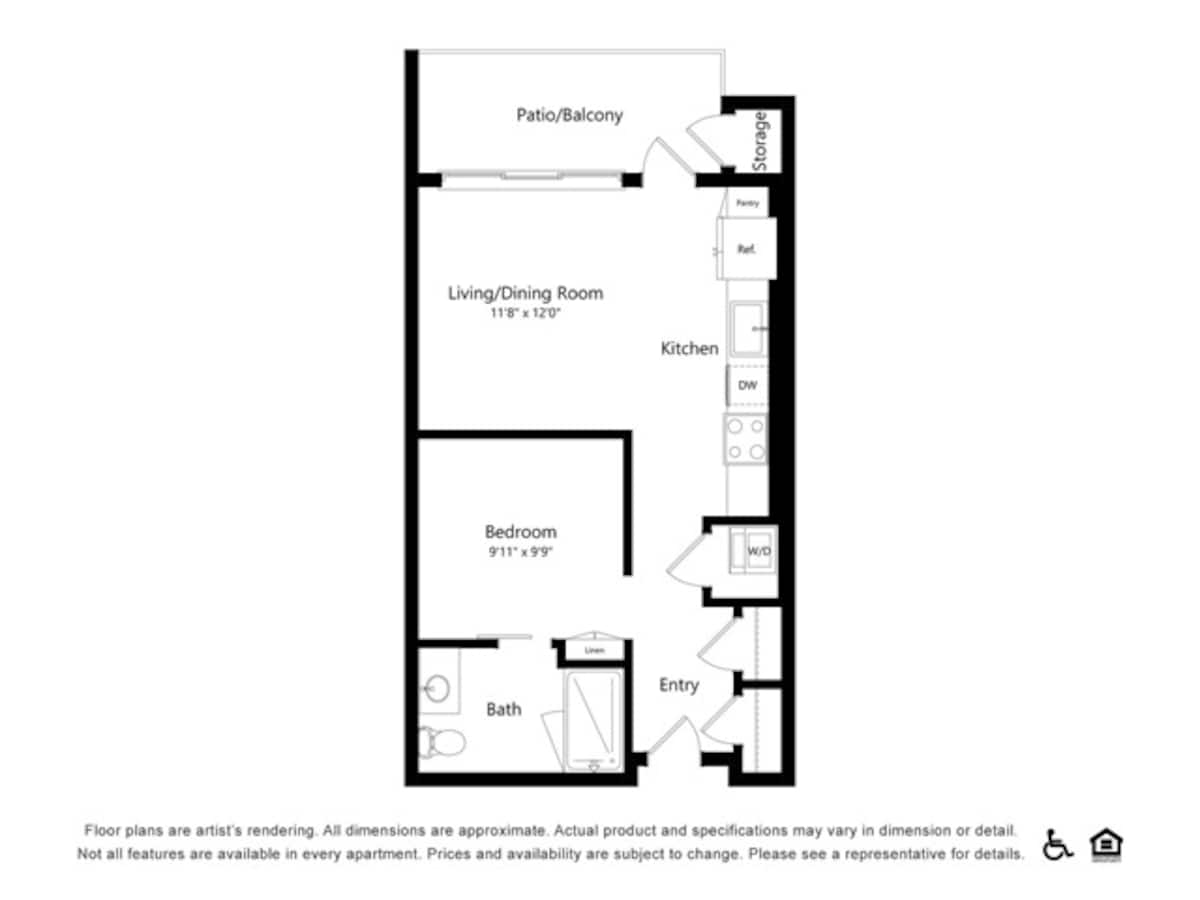 Floorplan diagram for S1, showing Studio