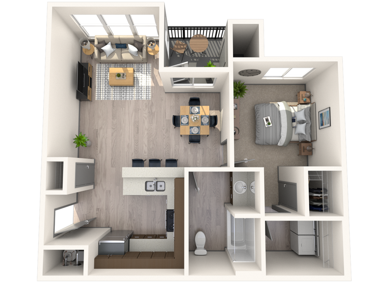 Plan pour Elevated Seven82, montrant 1 chambre