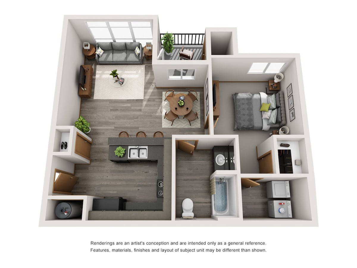 Plan pour Signature Seven82, montrant 1 chambre