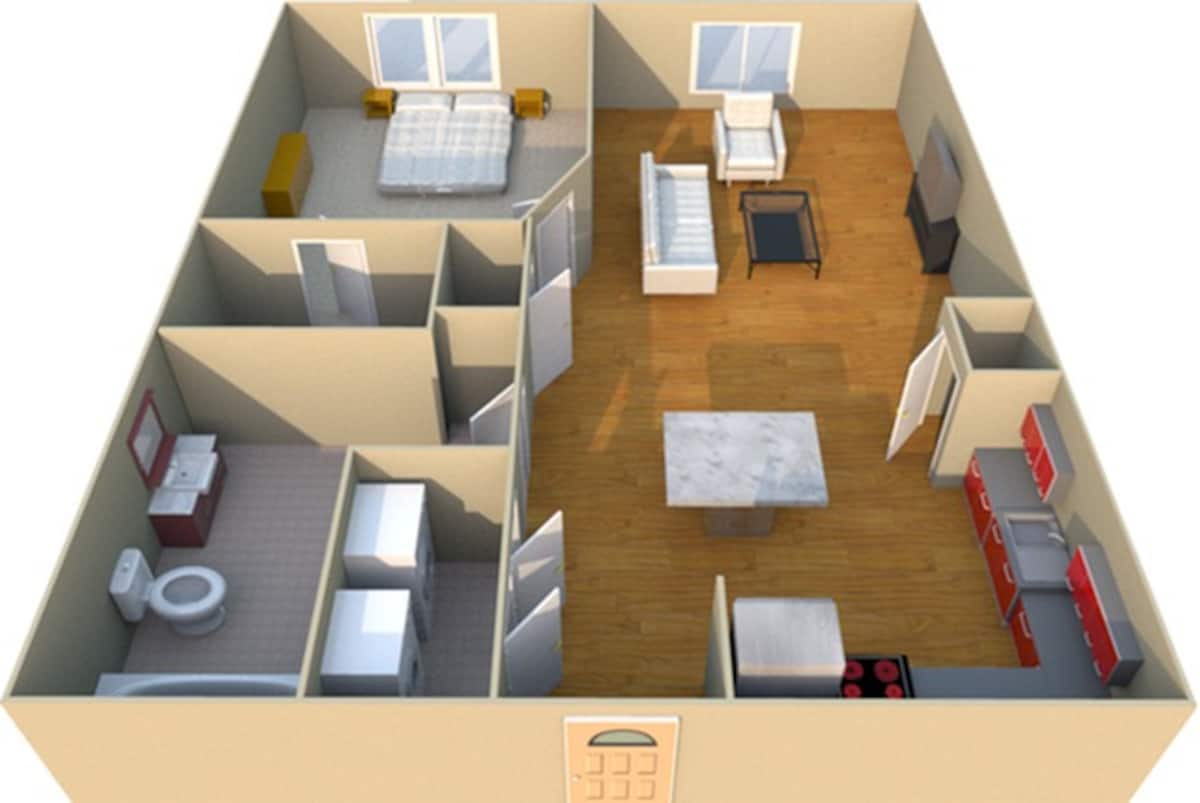 Floorplan diagram for Westview Lofts, showing 1 bedroom