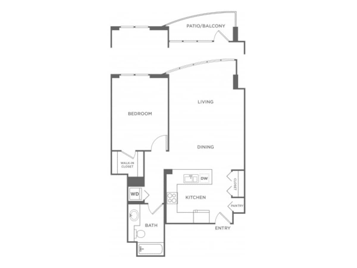 Floorplan diagram for Plan10, showing 1 bedroom