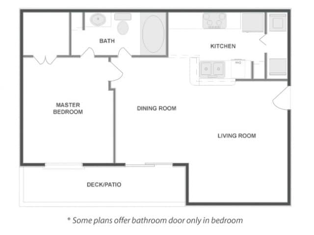 Floorplan diagram for A3 - Luxe, showing 1 bedroom
