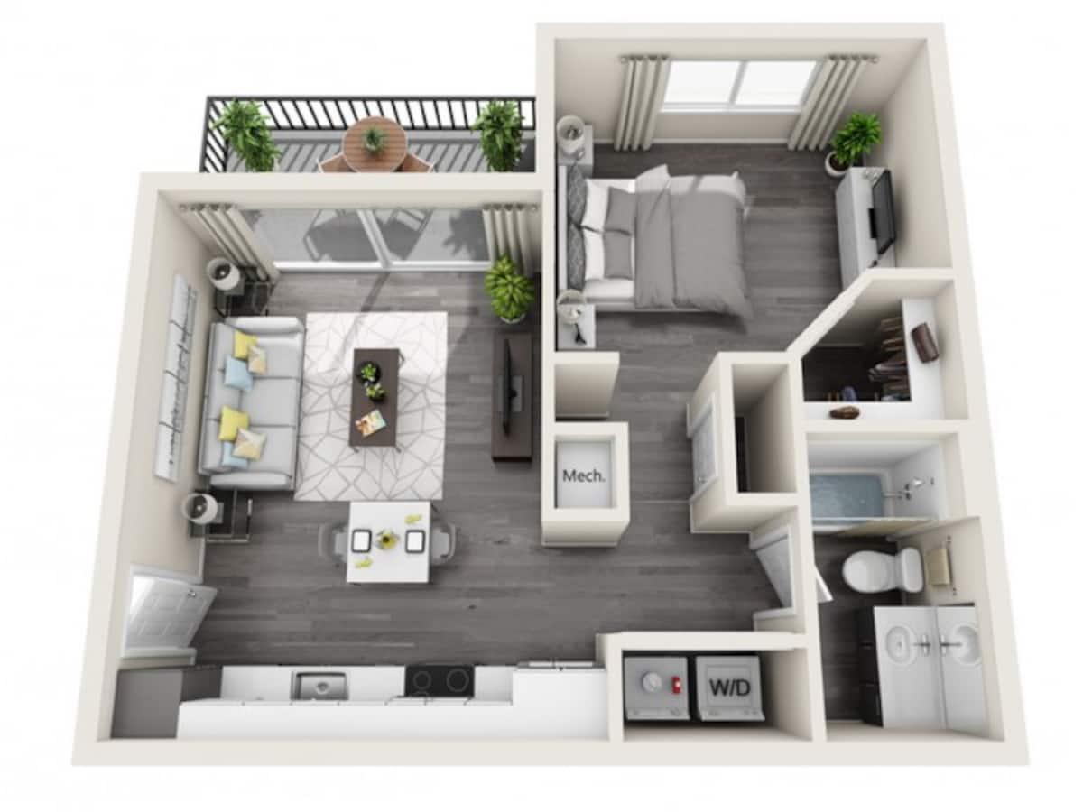Floorplan diagram for S1, showing Studio