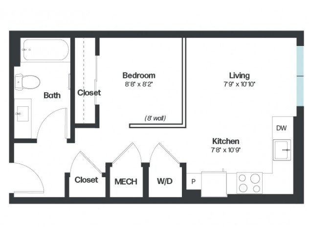 Floorplan diagram for Alabama, showing Studio