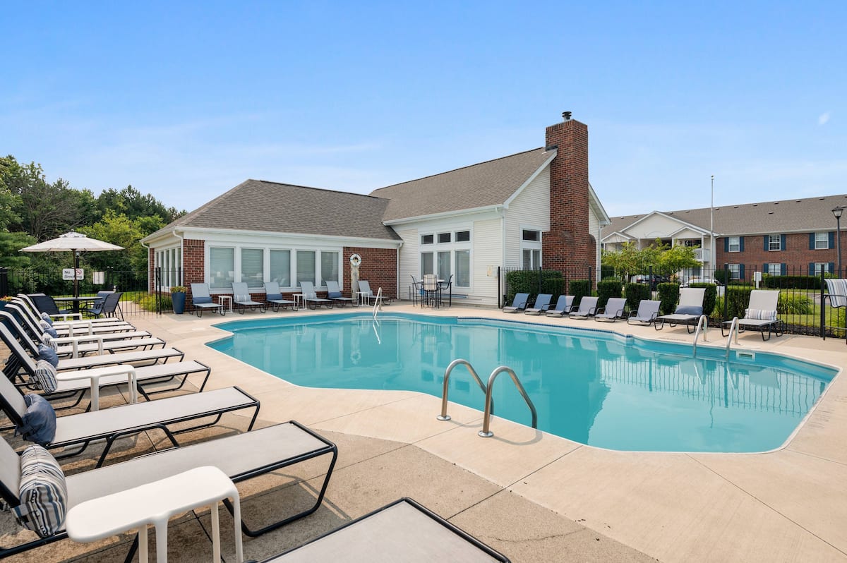 Exterior of Collier Park, an Airbnb-friendly apartment in Grove City, OH