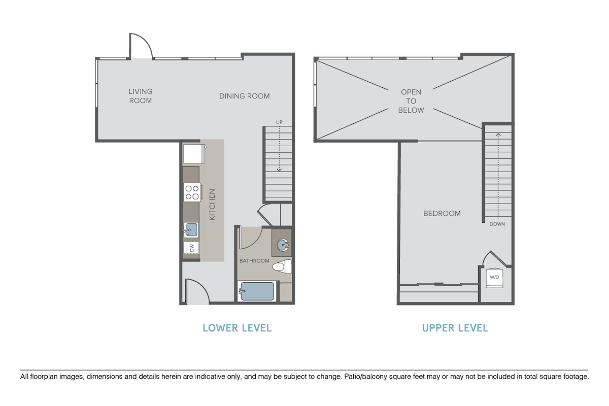 Floorplan diagram for Klamath Loft, showing 1 bedroom