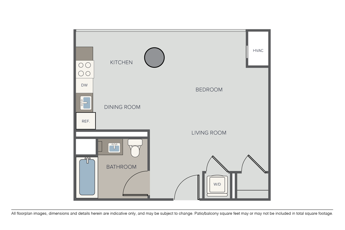 Floorplan diagram for Plan Baker, showing Studio