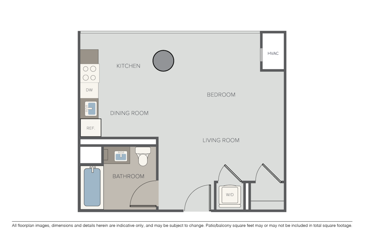 Floorplan diagram for Plan Baker, showing Studio