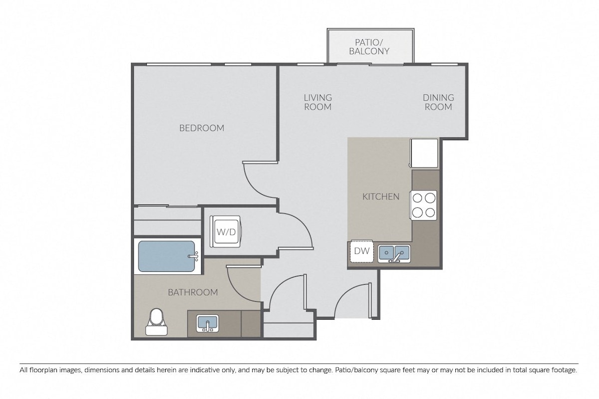 Floorplan diagram for Ruby, showing 1 bedroom