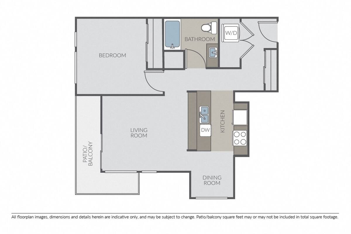 Floorplan diagram for Amethyst, showing 1 bedroom