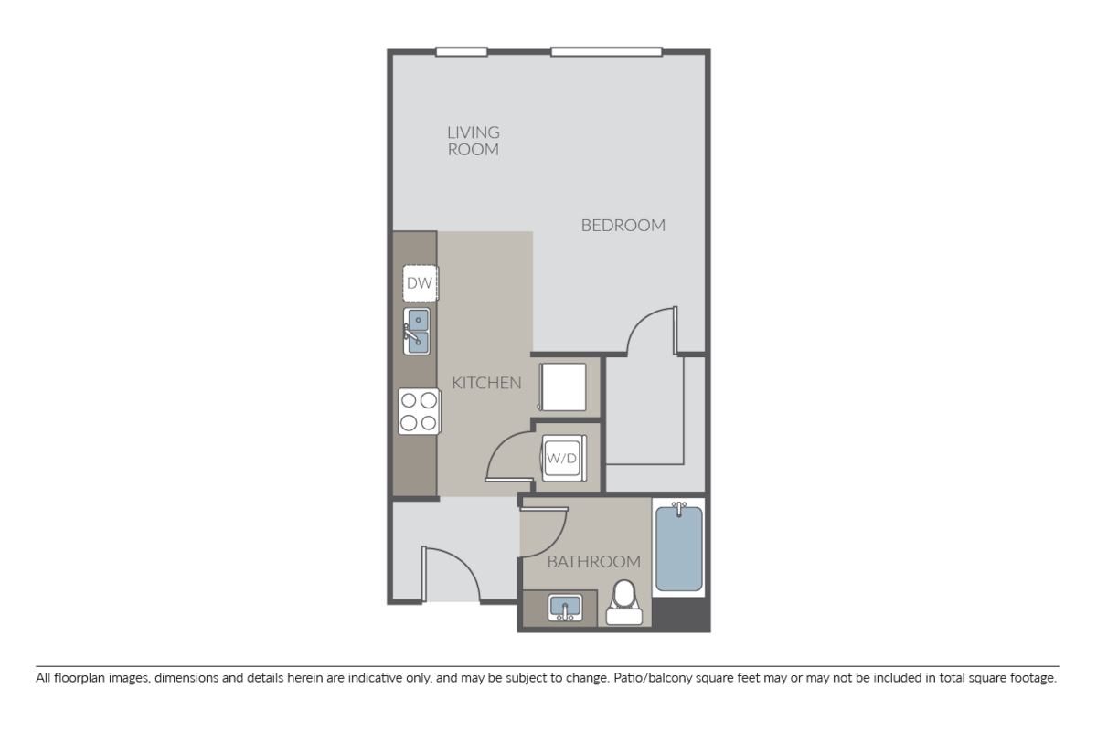 Floorplan diagram for Studio A, showing Studio