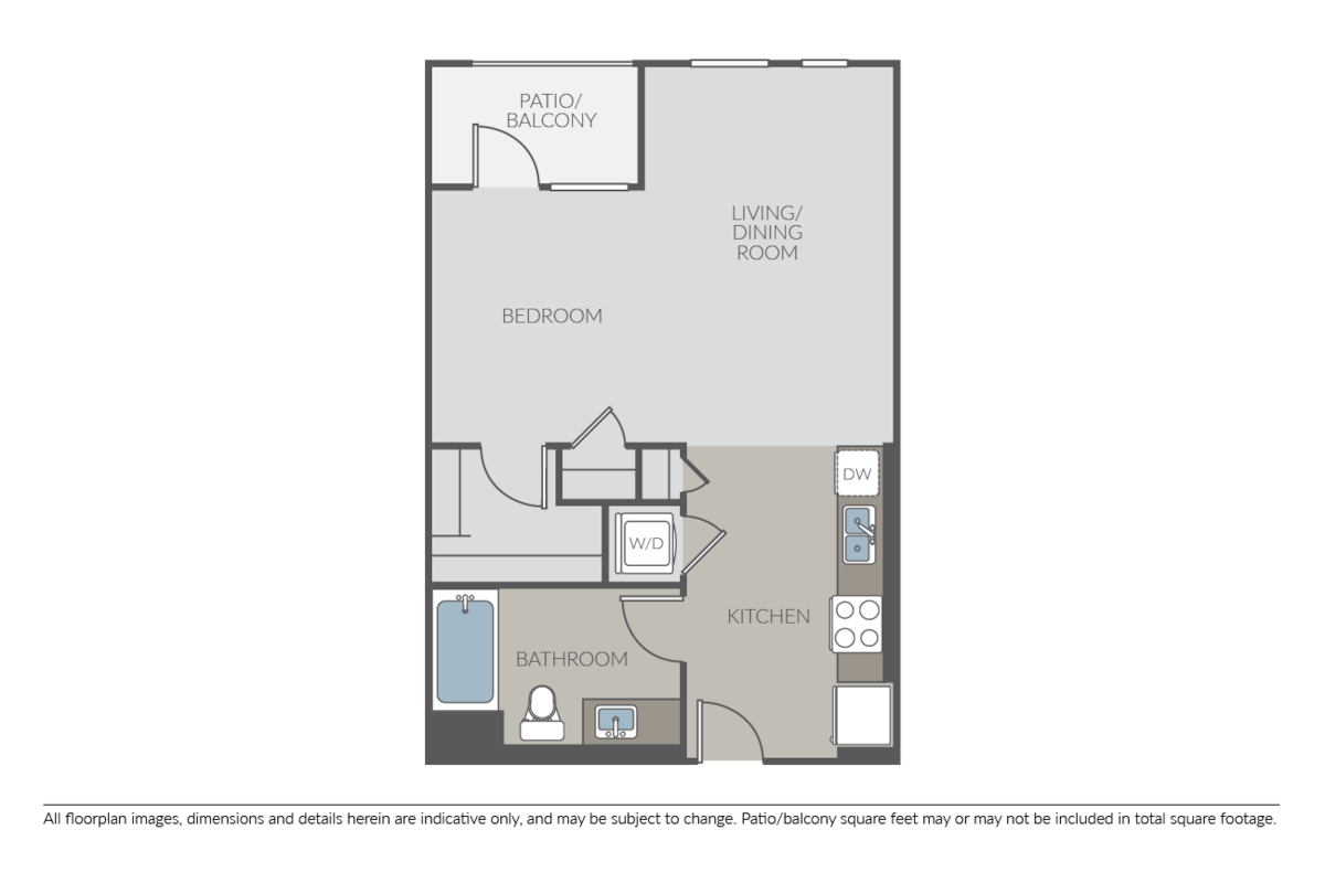 Floorplan diagram for Nebula, showing Studio