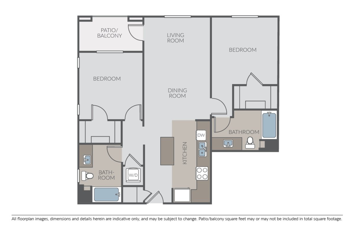 Floorplan diagram for Mission, showing 2 bedroom