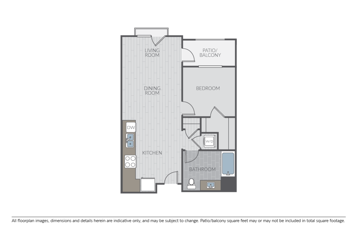 Floorplan diagram for 1G, showing 1 bedroom
