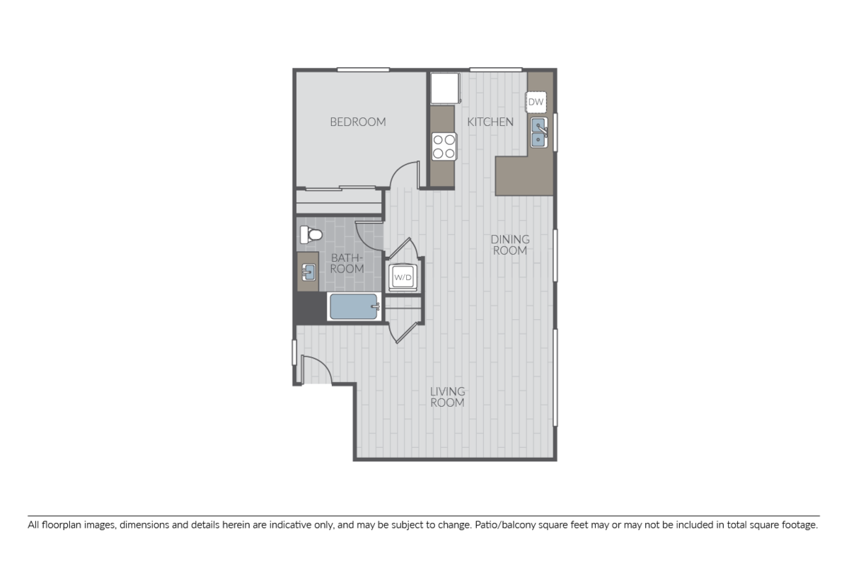 Floorplan diagram for 1K, showing 1 bedroom