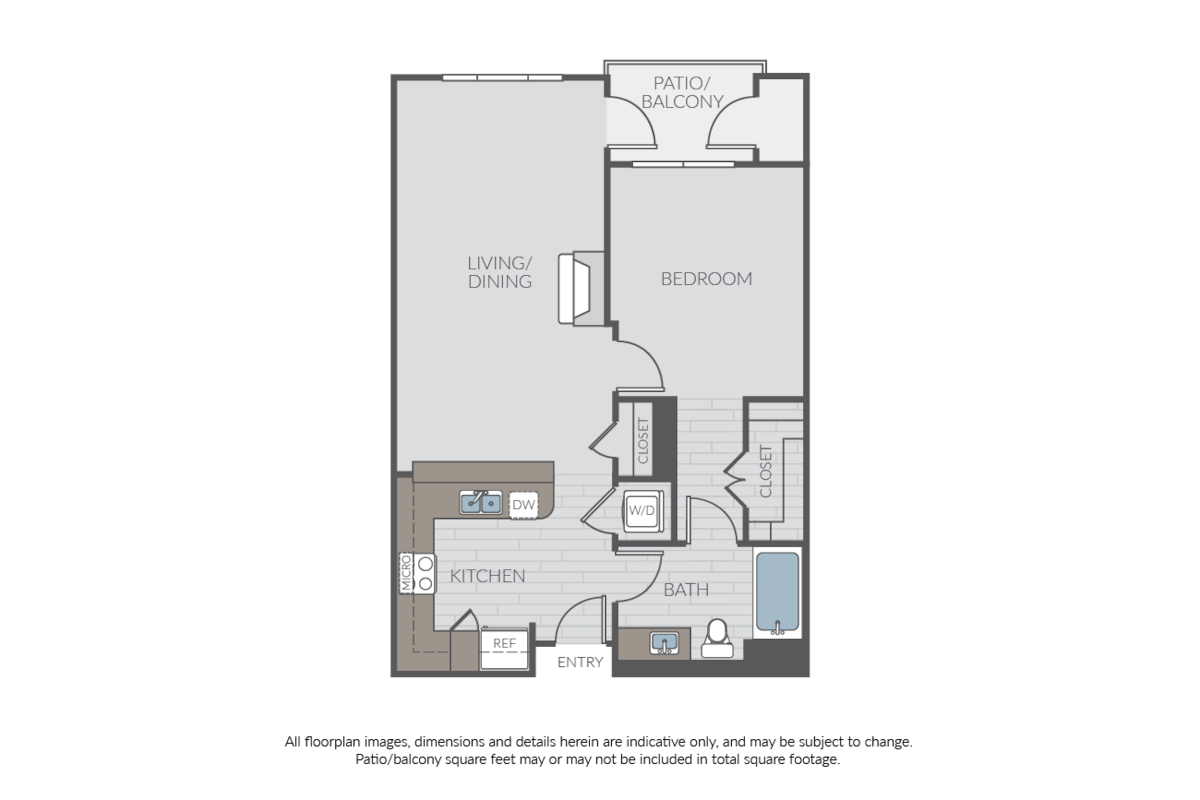 Floorplan diagram for Plan 1C, showing 1 bedroom