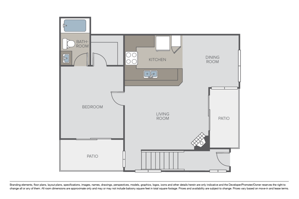 Floorplan diagram for Charismatic, showing 1 bedroom