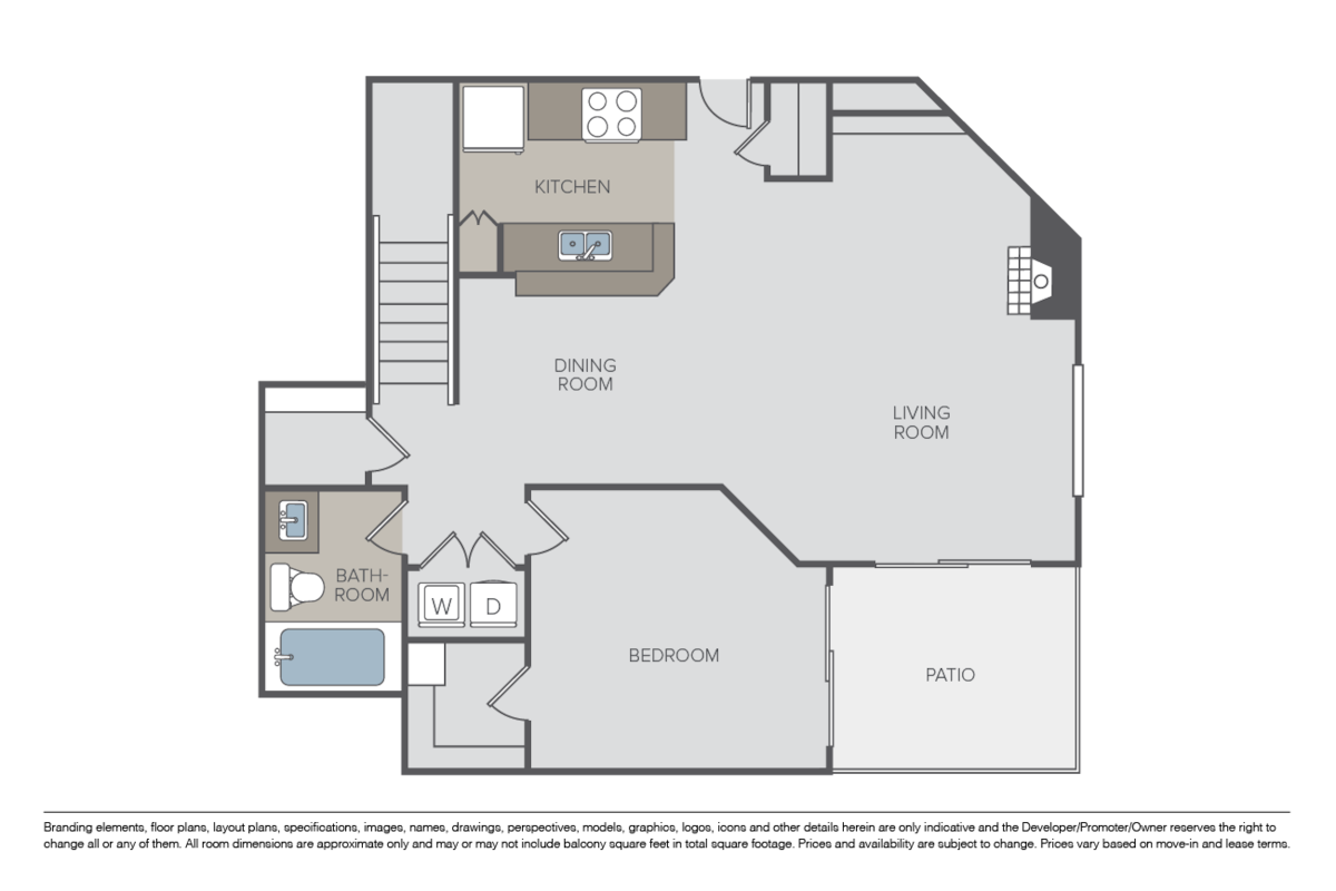 Floorplan diagram for Citation, showing 1 bedroom
