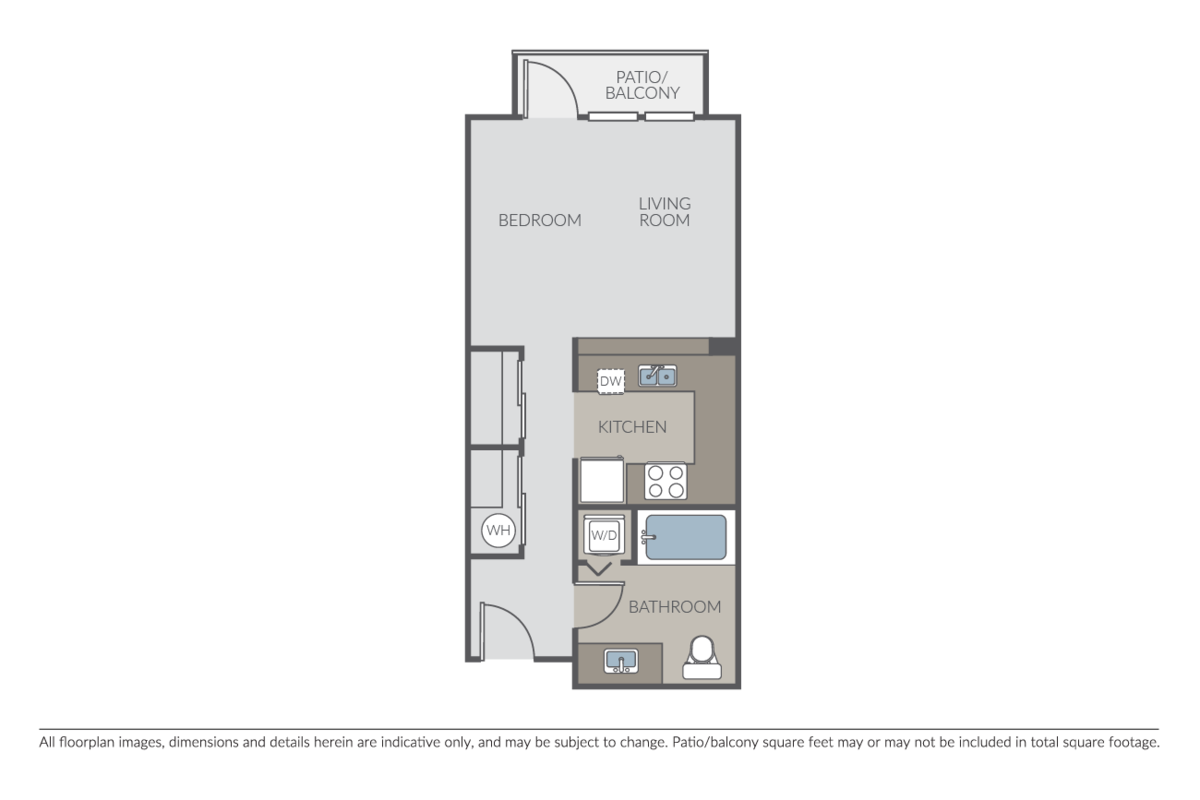 Floorplan diagram for Studio A, showing Studio