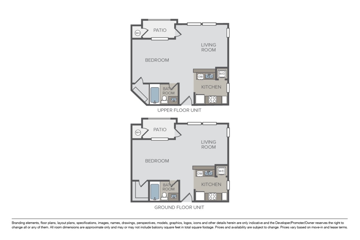 Floorplan diagram for Laguna, showing Studio