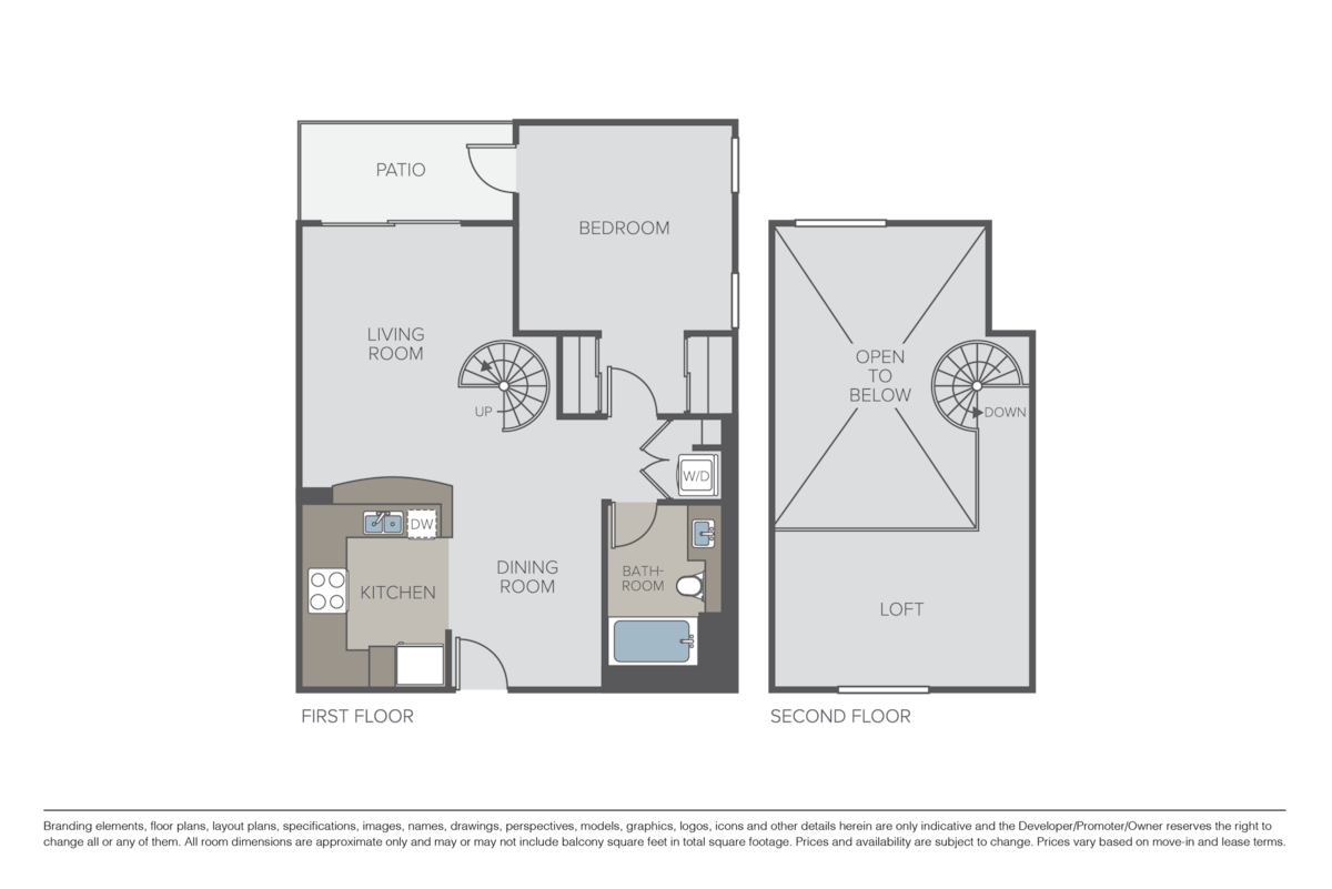 Floorplan diagram for The Lombardy, showing 1 bedroom
