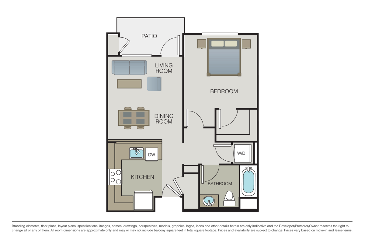 Floorplan diagram for A2, showing 1 bedroom