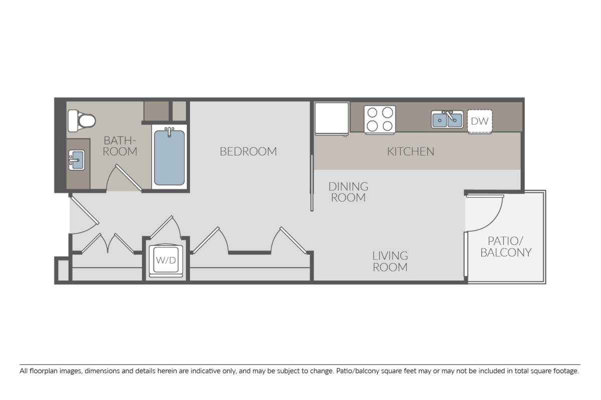 Floorplan diagram for A2, showing Studio