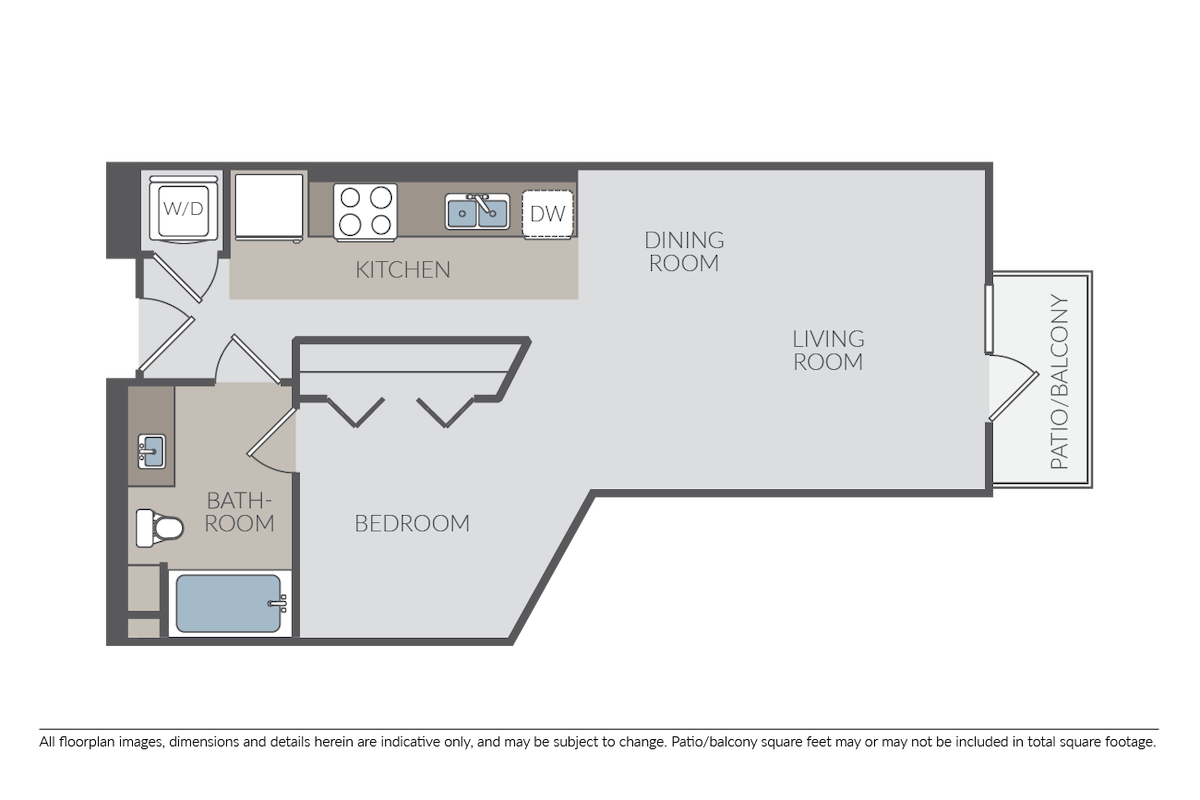 Floorplan diagram for Plan SC, showing Studio