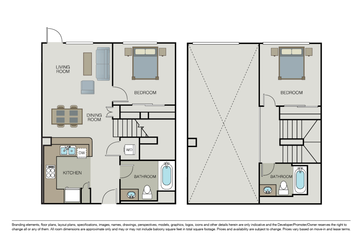 Floorplan diagram for Orbit, showing 1 bedroom