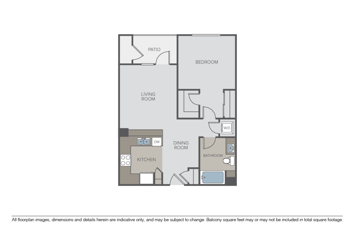 Floorplan diagram for Arc, showing 1 bedroom