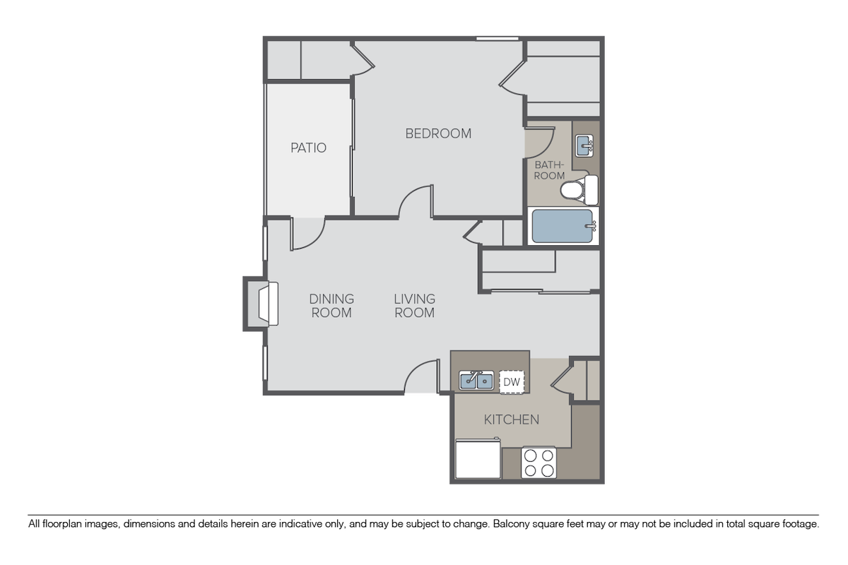 Floorplan diagram for Plan 1C, showing 1 bedroom
