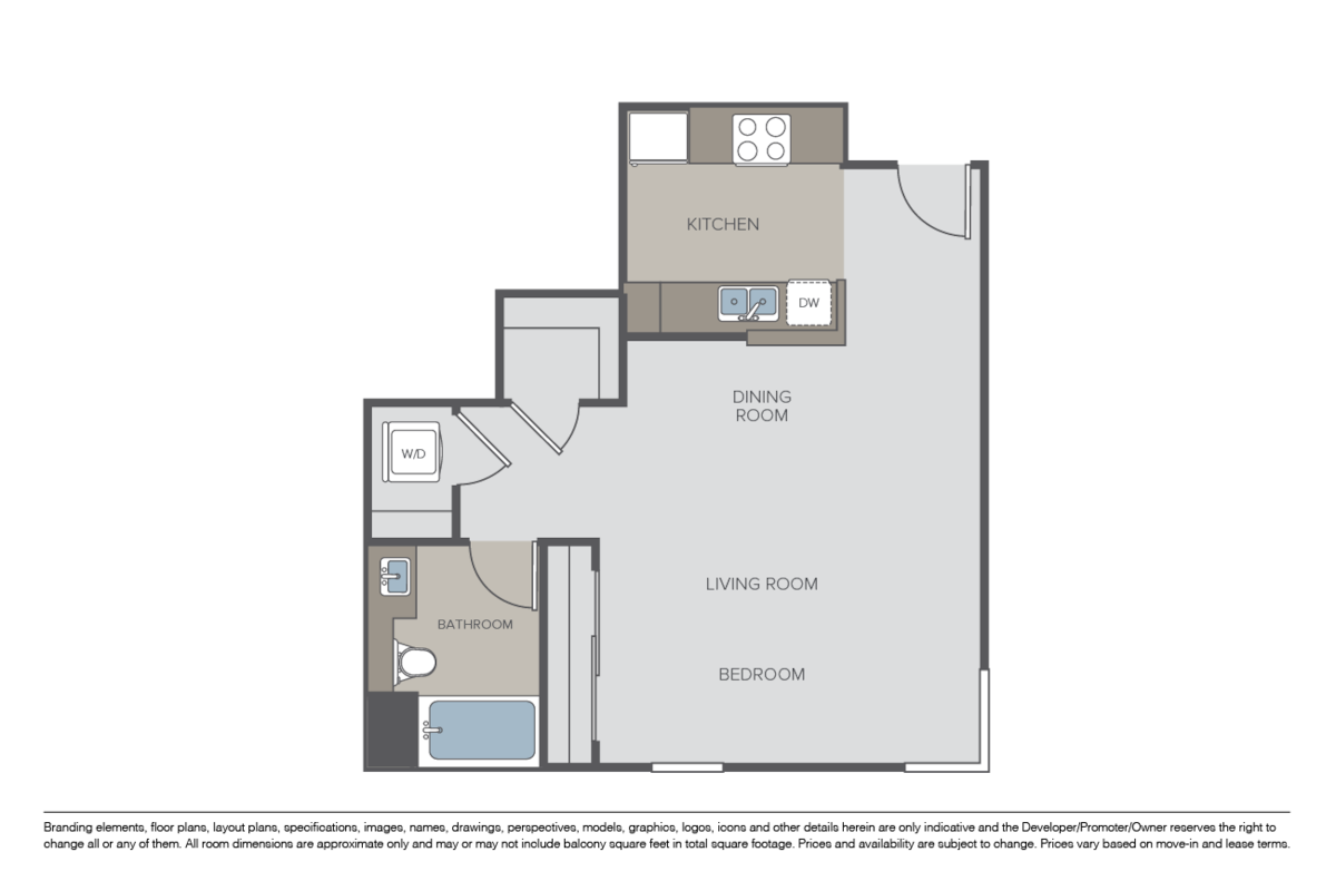 Floorplan diagram for Canvas (F), showing Studio