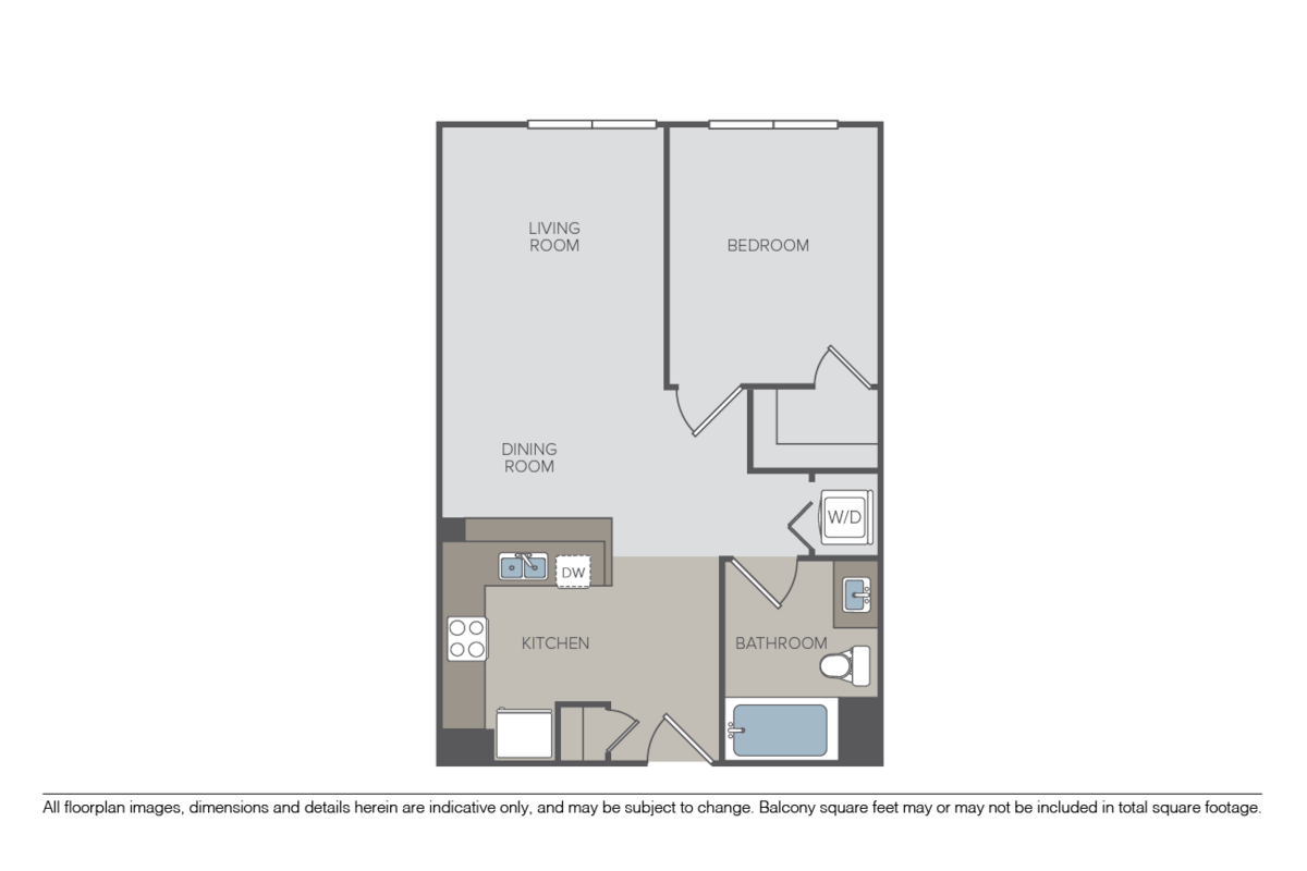 Floorplan diagram for Shattuck, showing 1 bedroom