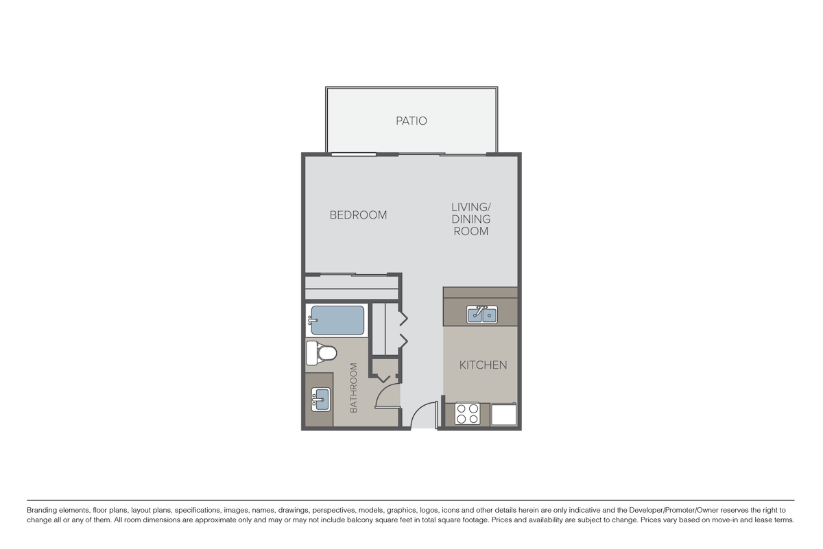 Floorplan diagram for Plan SA, showing Studio