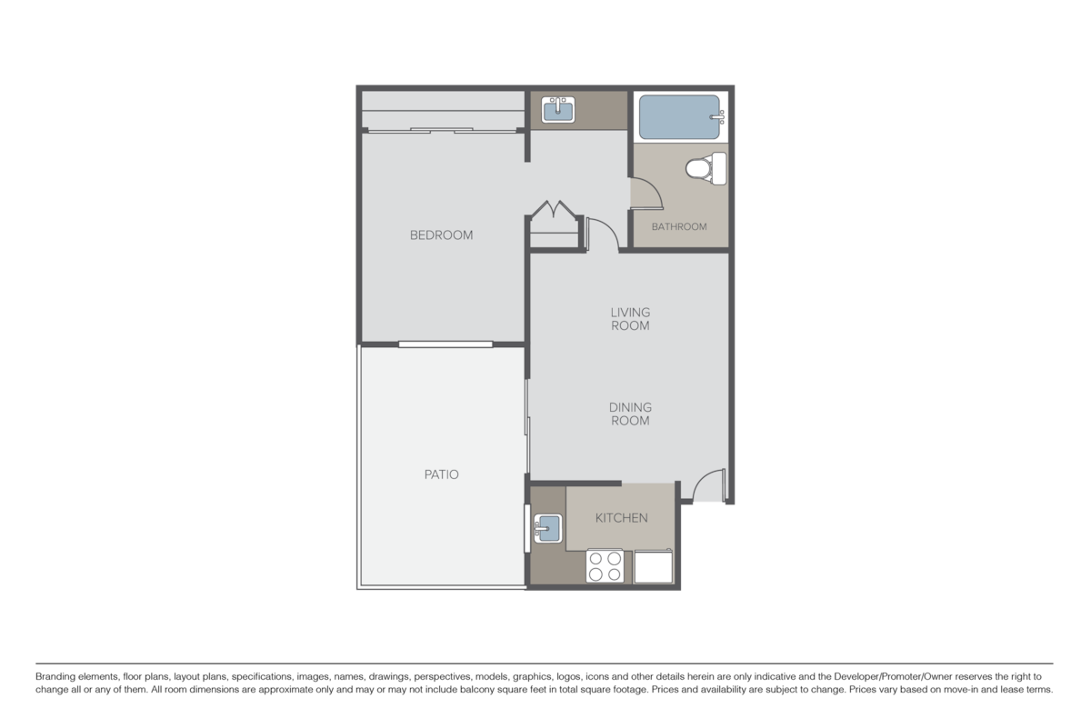 Floorplan diagram for The Birch Suite, showing 1 bedroom