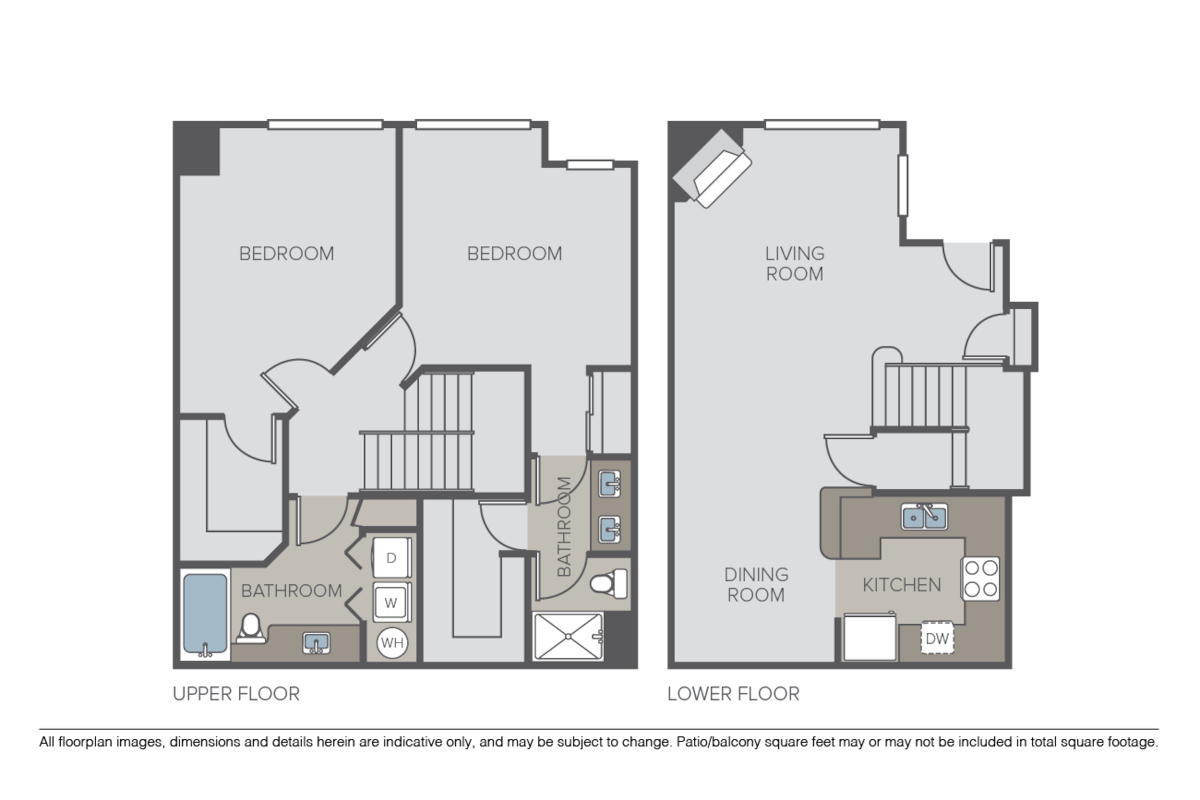 Floorplan diagram for Sorrento, showing 2 bedroom