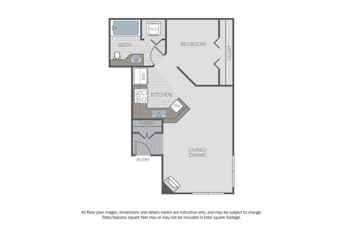 Floorplan diagram for Plan SA, showing Studio