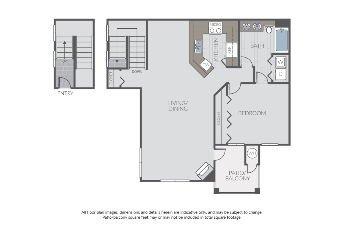 Floorplan diagram for Plan 1G, showing 1 bedroom
