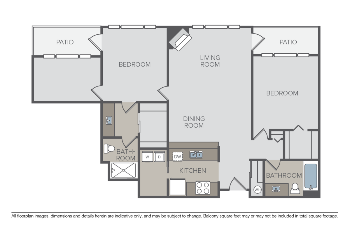 Floorplan diagram for Wilburton, showing 2 bedroom