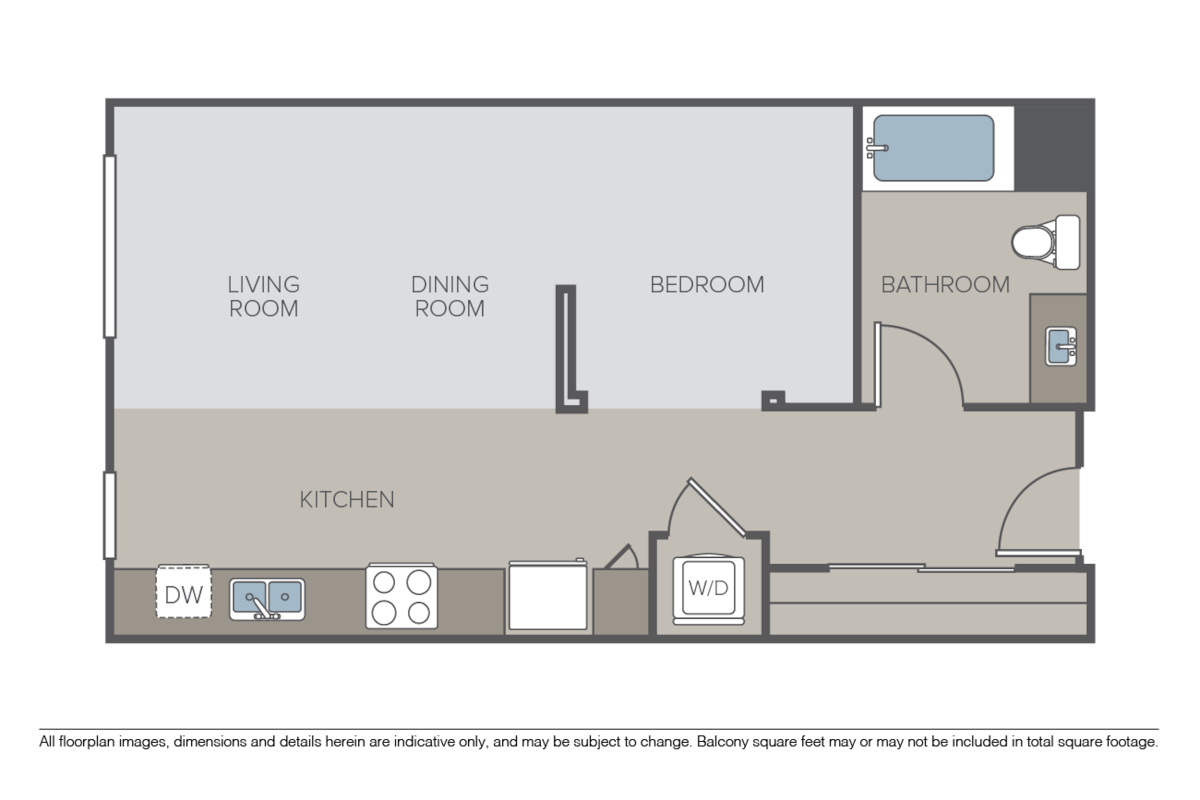 Floorplan diagram for Heroic, showing Studio