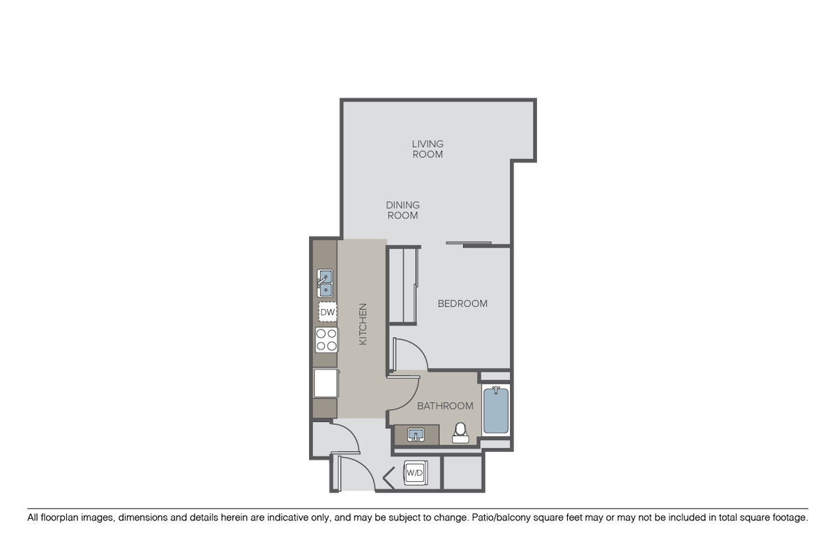 Floorplan diagram for Plan 1B, showing 1 bedroom