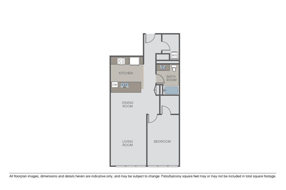 Floorplan diagram for B3, showing 1 bedroom