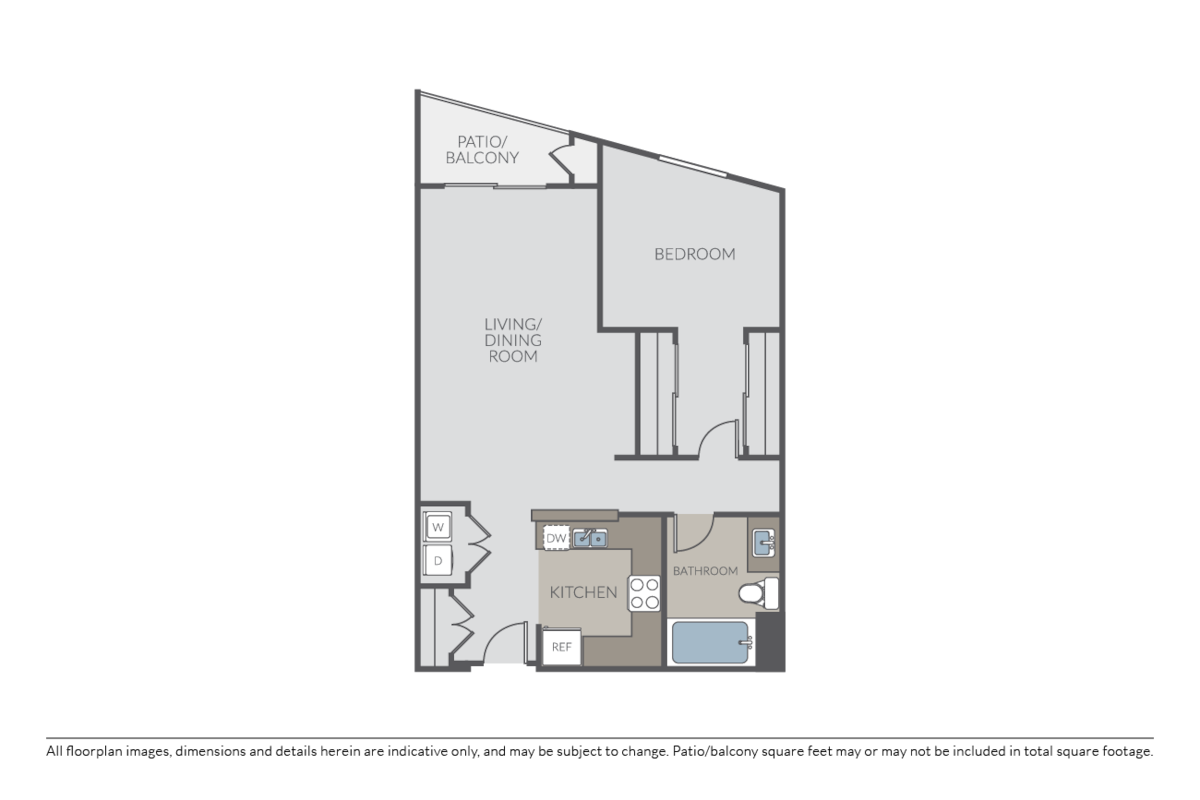 Floorplan diagram for A4, showing 1 bedroom