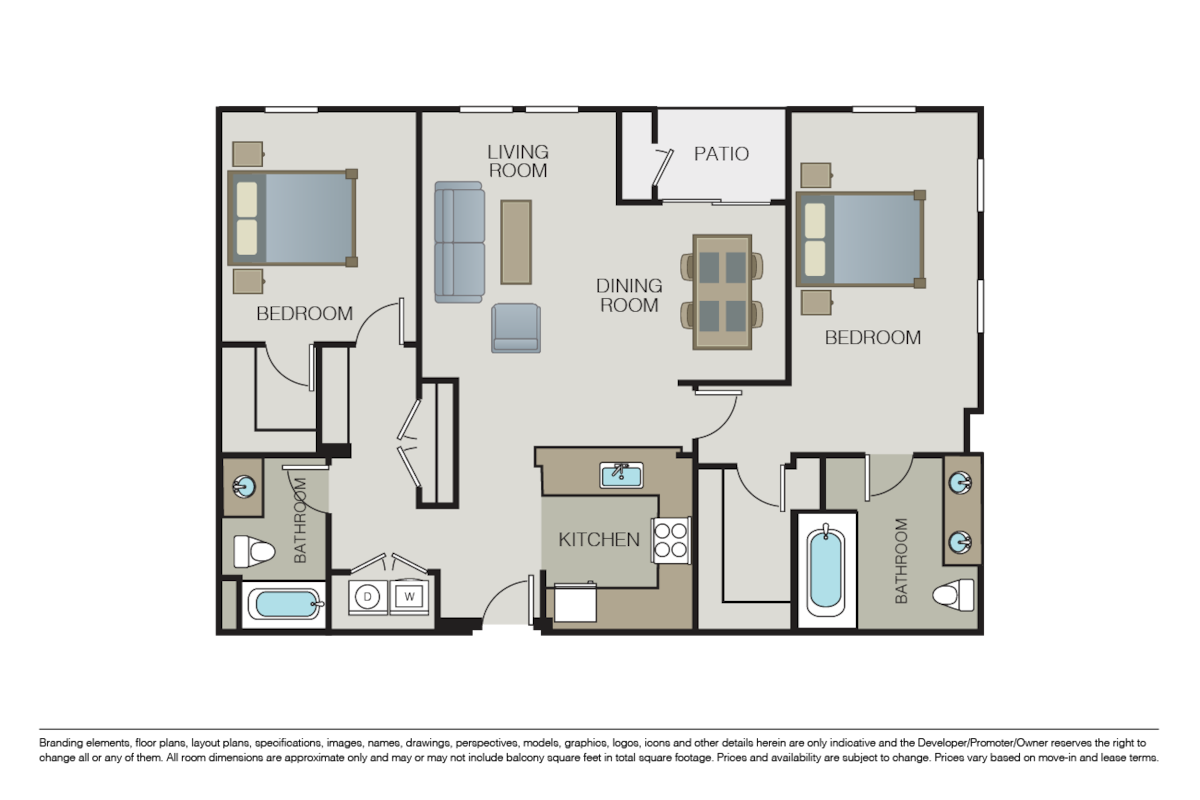 Floorplan diagram for B4, showing 2 bedroom